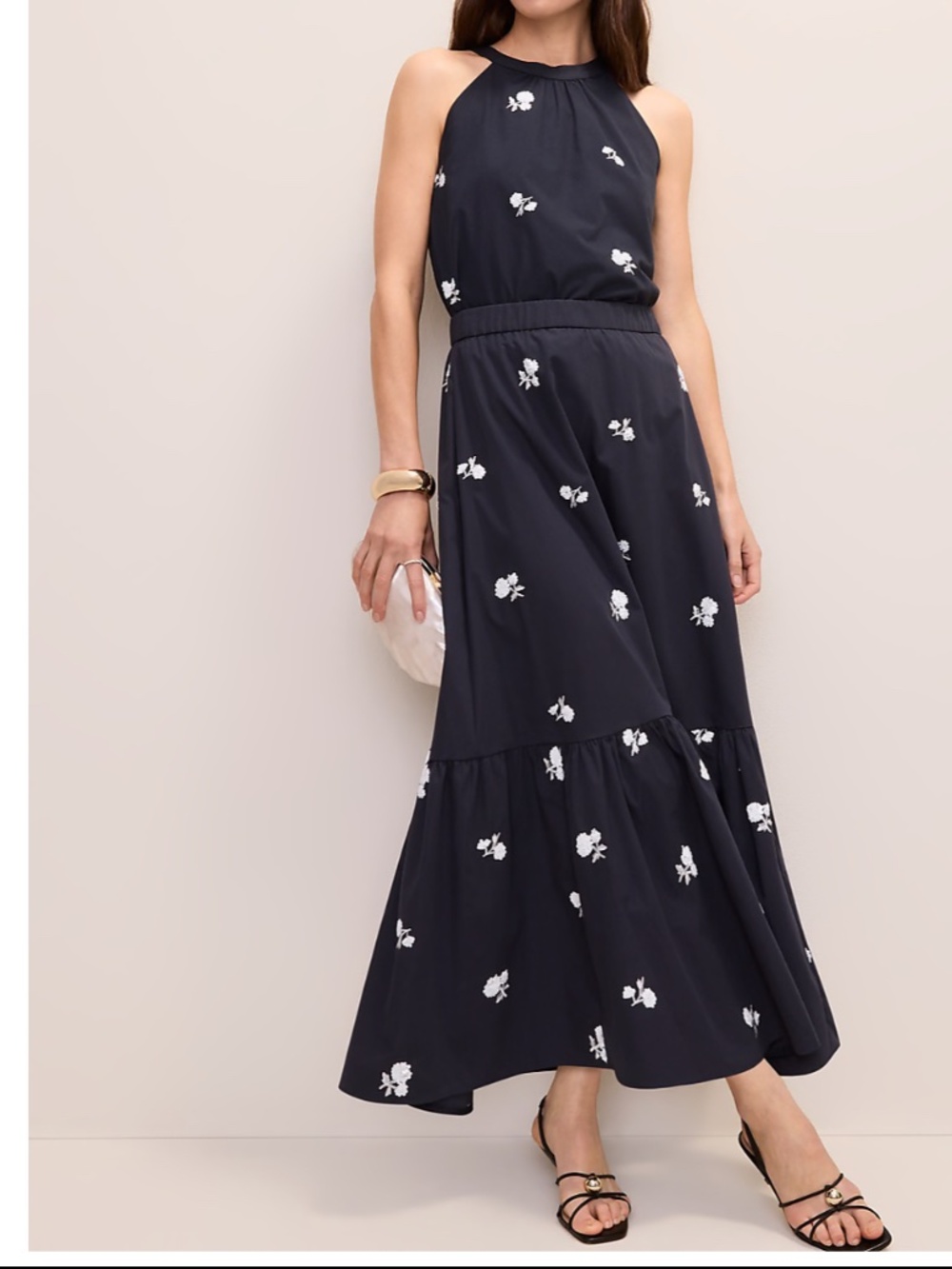 Ann Taylor Sequin Embellished Maxi Skirt